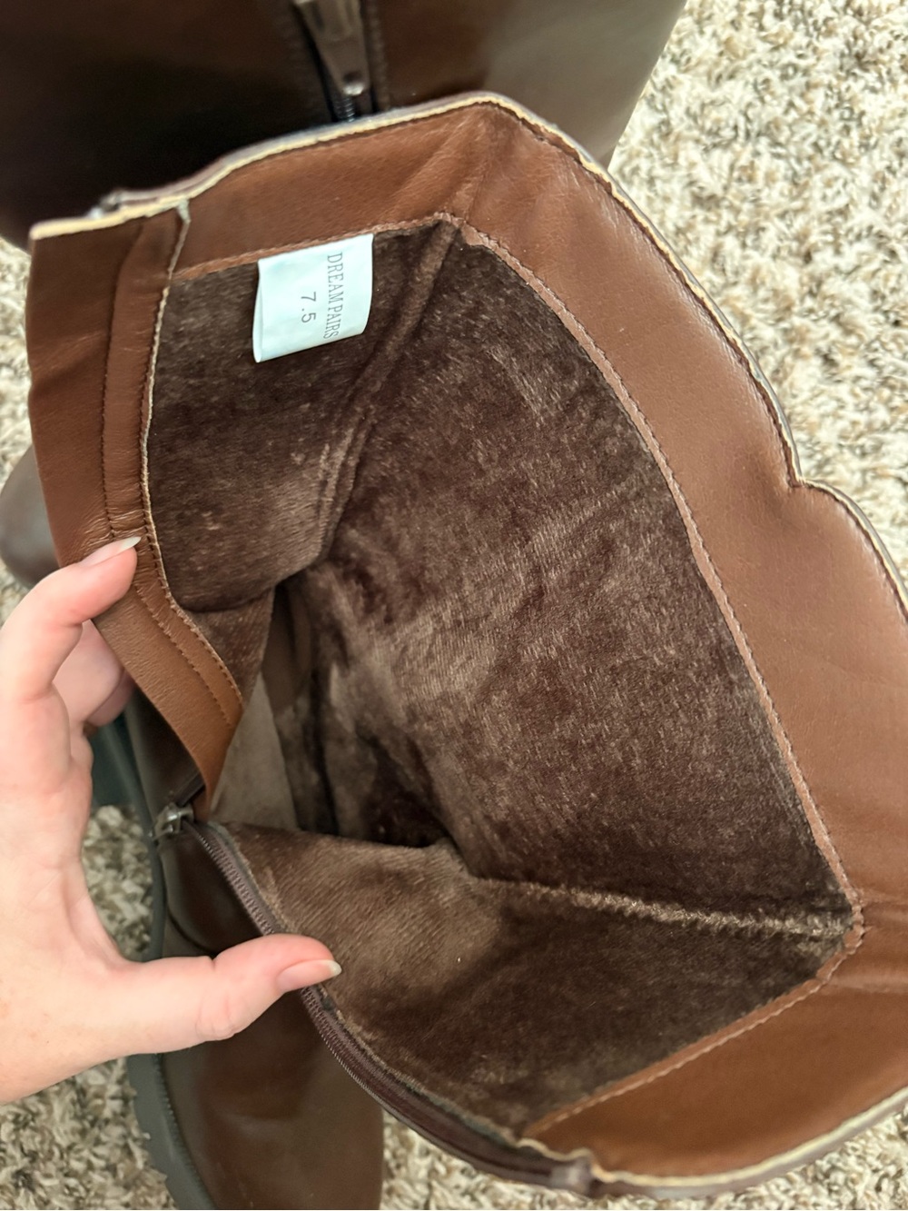 Dream Pairs brown Mid-Calf Women's Boots - Picture 8 of 8